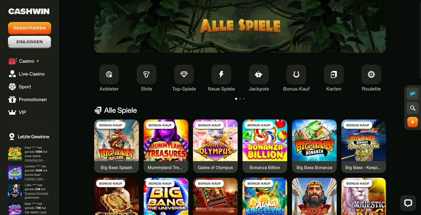 Cashwin Gambling Enterprise Review and Test 2025: 100% approximately EUR1000 + 50 Free Rotates