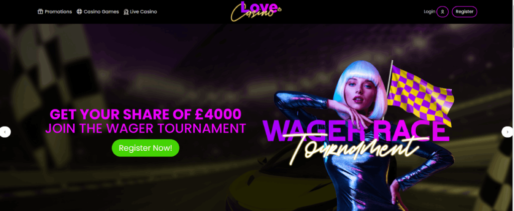 Love Casino: Log in and Get 125 Free Rotates