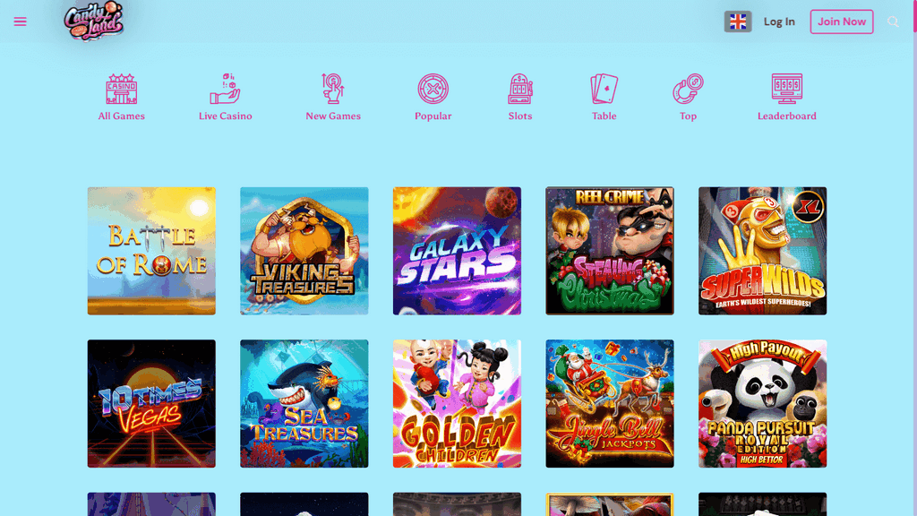 Sitio web del casino CandyLand