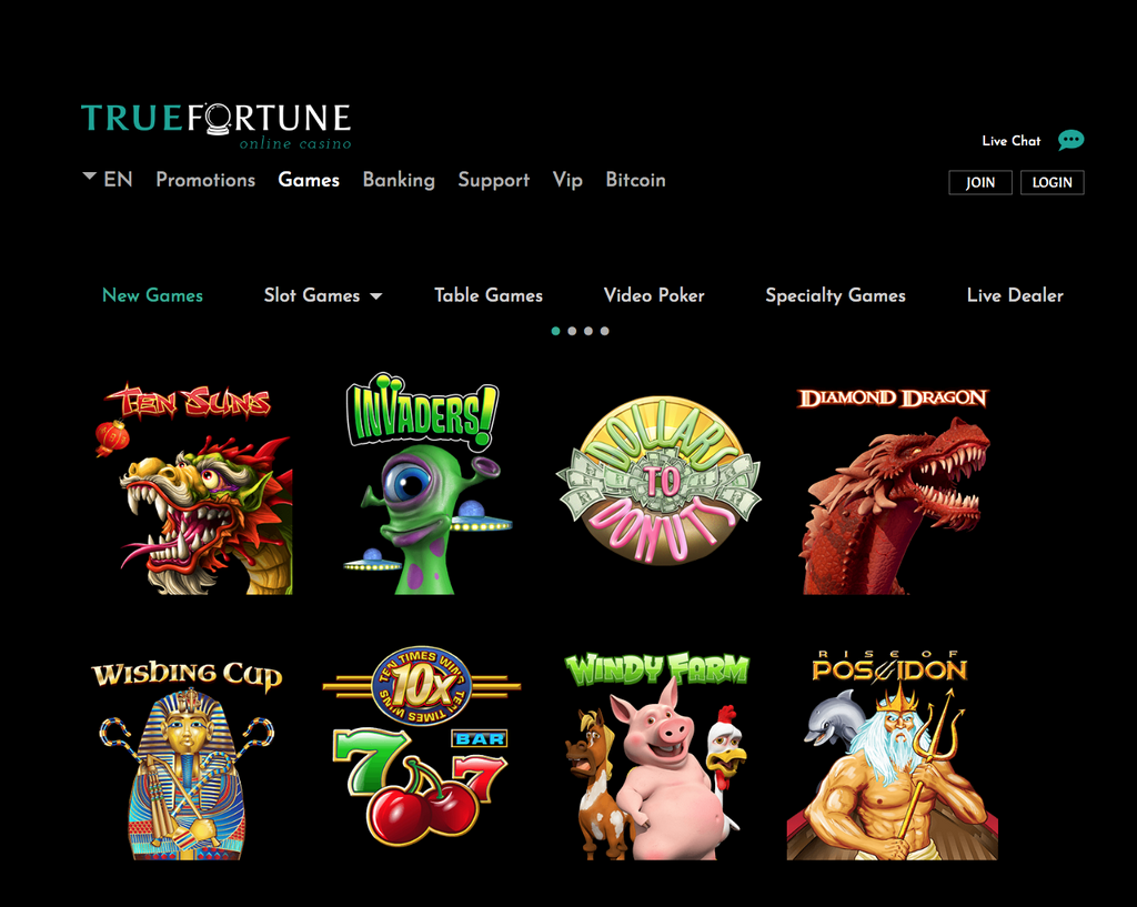 TrueFortune  Casino Site