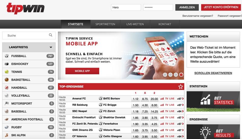 Wettanbieter Schweiz – Die besten Anbieter für Sportwetten