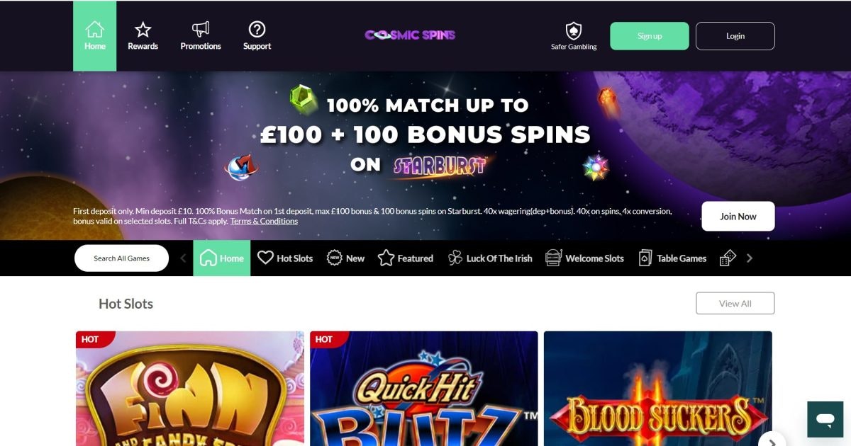 Explore the Excitement of Cosmic Spins Casino