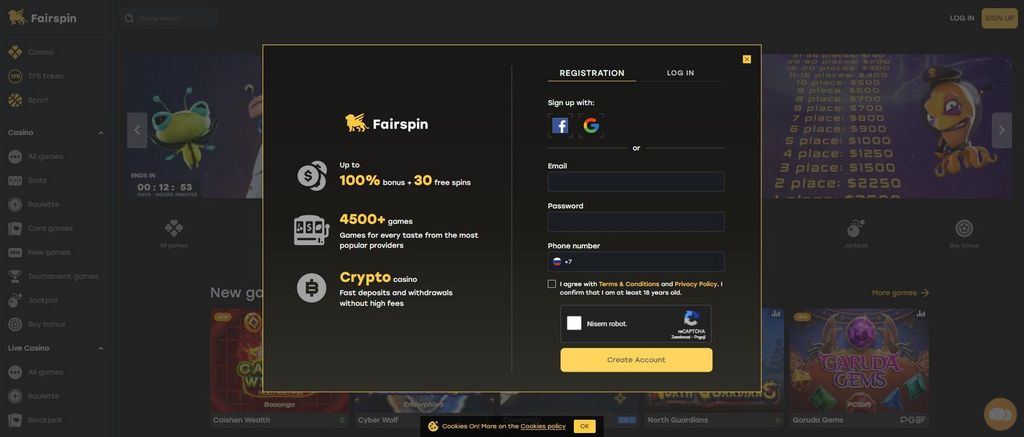 Reseña de Fairspin Gambling Enterprise 2026